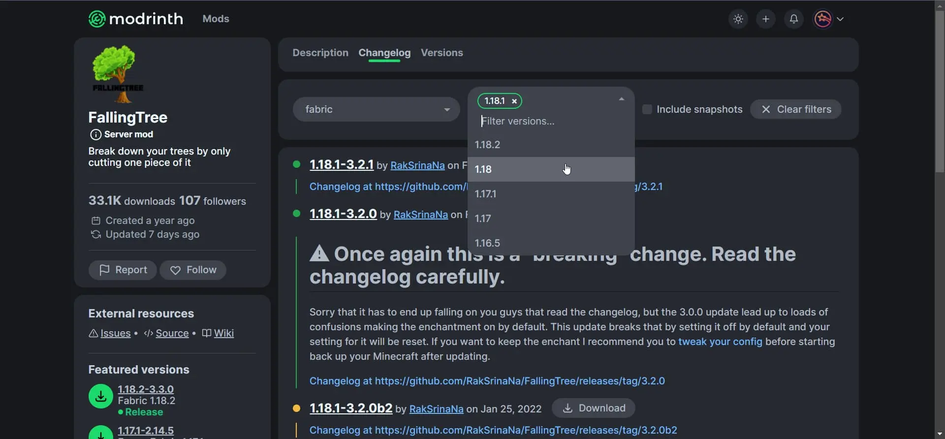 This week in Modrinth development: Filters and Fixes